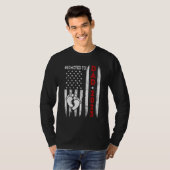 メンズはX0008パパ2023アメリカ国旗の脂肪に昇格 Tシャツ (正面フル)