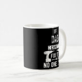 メンズもしパパはそれを修正できない誰も父は不可能1 コーヒーマグカップ (正面右)