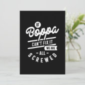 メンズもし・ボッパは父の日の贈り物を修正できない 招待状 (スタンド正面)