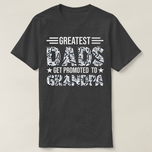 メンズもっとも偉大パパは祖父に昇進する Tシャツ (デザイン正面)