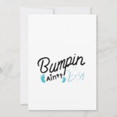 メンズを期待する妊娠の母性があるおもしろいなパパ 案内状 (正面)