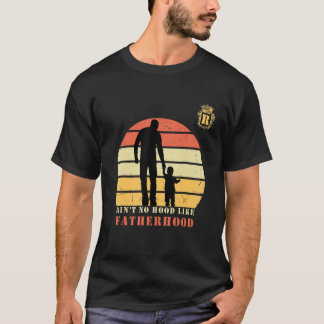 メンズアインは父親のようなフードなしモノグラムの人口 Tシャツ