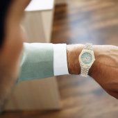 メンズアクアマーブルローマン数字ウォッチ -  Eidギフト 腕時計