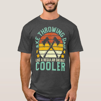 メンズアックススローパパおもしろいファーザーズデイハチェット Tシャツ
