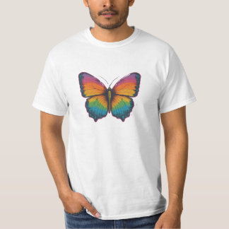 メンズアトラクティブ蝶デザインTシャツ Tシャツ
