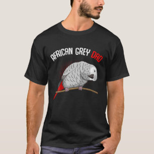 メンズアフリカグレーパロットパパおもしろいメン Tシャツ