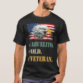 メンズアブエリト旧退役軍人アメリカン・イーグルカッコいい国旗 Tシャツ (正面)