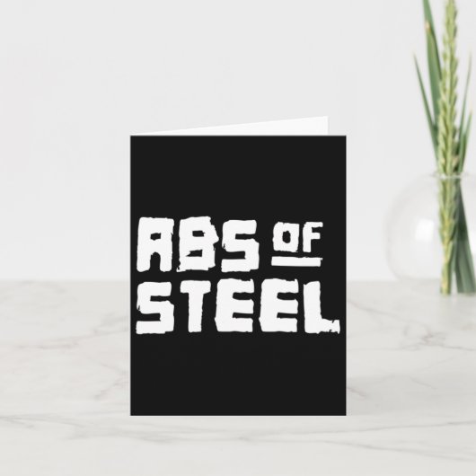 メンズアブオブスチールジムフィットネストレーニングボディビル カード (正面)