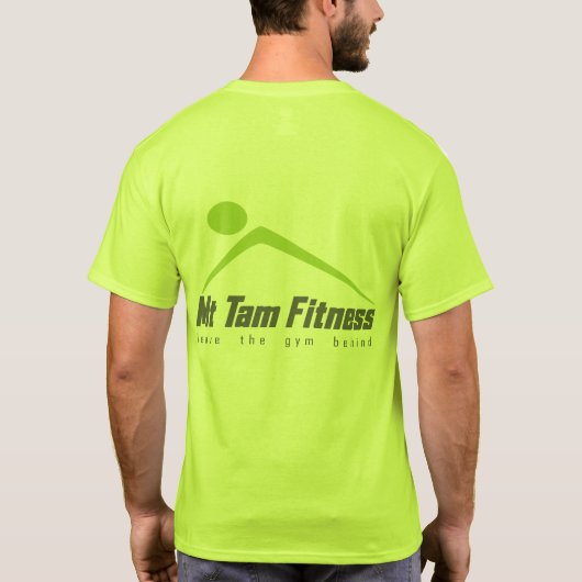 メンズアメリカンアパレルカリフォルニアフリースジップジョゲ Tシャツ (裏面)