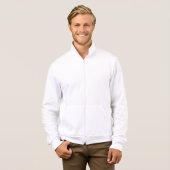 メンズアメリカンアパレルカリフォルニアフリースジップジョゲ Tシャツ (正面フル)