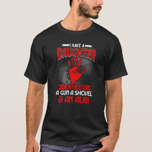 メンズアリバイパーティーナイトジョーク引用文皮肉1 Tシャツ
