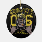 メンズアルファアフリカ1906男子学生の社交クラブ猿手徴候 セラミックオーナメント (左)