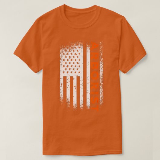 メンズアルボリスト米国国旗 Tシャツ (デザイン正面)