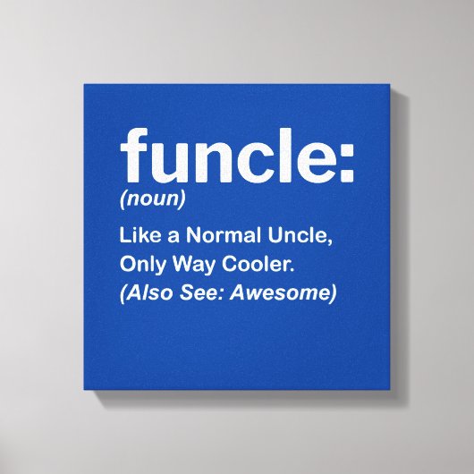 メンズアンクおもしろいルシャツメンズ機能定義ギフト キャンバスプリント (正面)