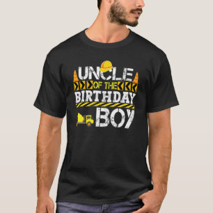 メンズアンクルオブザ誕生日ボーイ建築トラック Tシャツ
