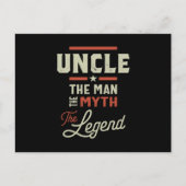 メンズアンクル男の神話の伝説の贈り物 ポストカード (正面)