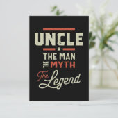 メンズアンクル男の神話の伝説の贈り物 出欠カード (スタンド正面)