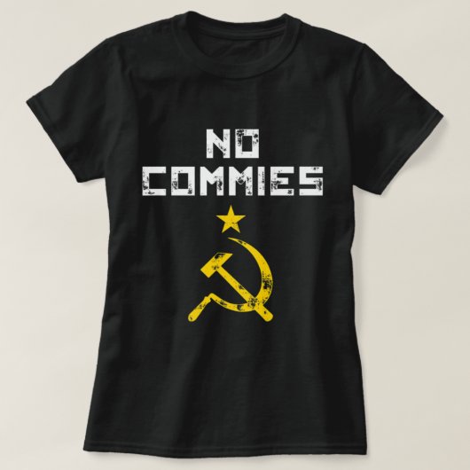 メンズアンチ社会主義No CommiesアンチCipling.png Tシャツ (デザイン正面)