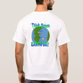 メンズアースデイTシャツ Tシャツ (裏面)