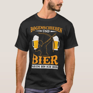 メンズアーチェリービアアーチャー飲み物 Tシャツ