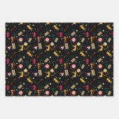 メンズアーチェリー – ボーイズ弓矢抽象芸術芸術 ラッピングペーパーシート (正面3)