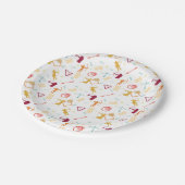 メンズアーチェリー – 男の子の弓と矢のパターン ペーパープレート (アングル)