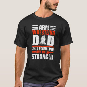 メンズアームレスラーパパのような通常のパパが腕Wr Tシャツ