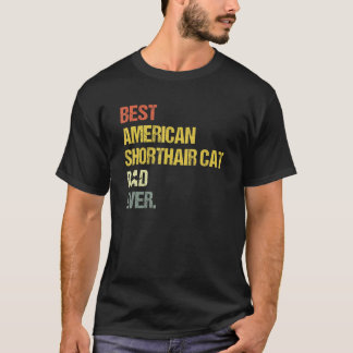 メンズア最高のメンショートエアキャットパパ Tシャツ