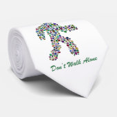 メンズインモーション – ジェムストーン歩く姿デザイン ネクタイ (ロール)