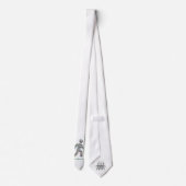 メンズインモーション – ジェムストーン歩く姿デザイン ネクタイ (裏面)