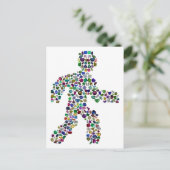 メンズインモーション – ジェムストーン歩く姿デザイン ポストカード (スタンド正面)