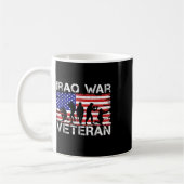 メンズウィメンズイラク戦争退役軍人 コーヒーマグカップ (左)