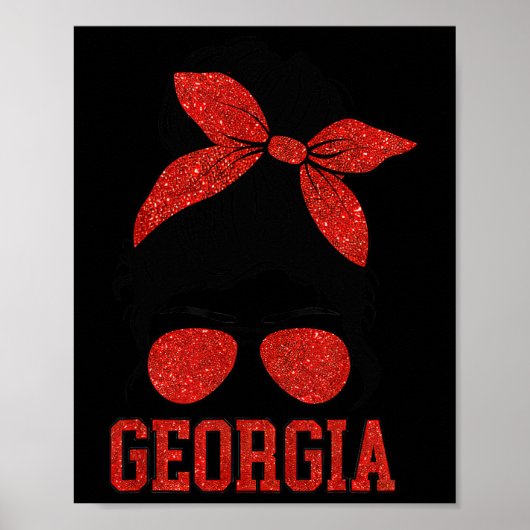 メンズウィメンズキッズジョージアメッシーバンバーシティヴィンテージ ポスター (正面)