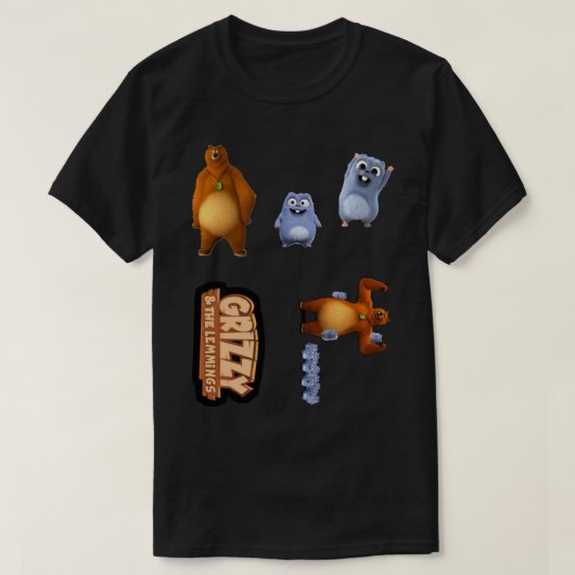 メンズウィメンズグリジーとレミングスおもしろいキッズギフトCa Tシャツ (デザイン正面)