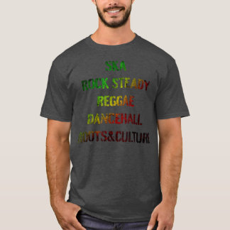 メンズウィメンズジャマイカレゲエミュージックダンセホールレゲエ Tシャツ
