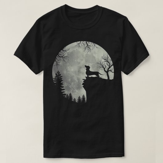 メンズウィメンズダシュントとムーンアートプレゼント（ギフト） Tシャツ (デザイン正面)