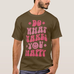 メンズウィメンズハッピー恋人スマイル恋人モチベーション現状 Tシャツ