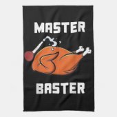メンズウィメンズマスターバスターおもしろいタークエスタ感謝していーバスター キッチンタオル (縦)