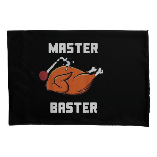 メンズウィメンズマスターバスターおもしろいタークエスタ感謝していーバスター 枕カバー (正面)