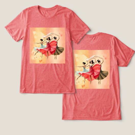 メンズウィメンズ踊りトリブレンドTシャツ トライブレンドＴシャツ (デザイン正面&裏面)