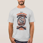 メンズウィメンズ魚釣り規則 Tシャツ (正面)