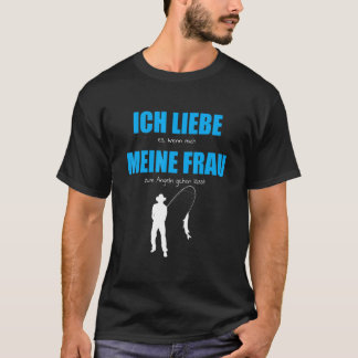 メンズウェディングデイアングラー最高のパパ夫I Love My Tシャツ