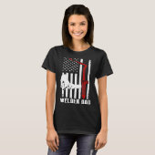 メンズウェルダーパパ溶接トーチ愛国的アメリカU Tシャツ (正面フル)