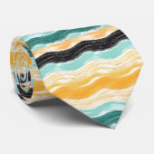 メンズウェーブデザイン ネクタイ (ロール)
