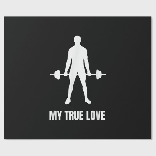 メンズウエイトリフタバーベルトレーニングトレーニング服 ラッピングペーパー (フラット)