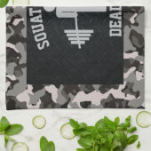 メンズウエイトリフティングジムタオル キッチンタオル (折り畳み)