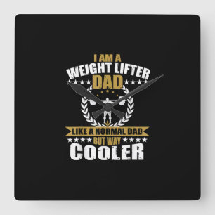 メンズウエイ素晴らしトリフターパパギフトパパジムTシャツ。 スクエア壁時計
