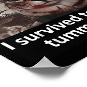 メンズウォメン生き延びズ私は今日のおなかの痛みグルーヴィF ポスター (角)