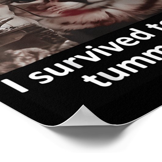 メンズウォメン生き延びズ私は今日のおなかの痛みグルーヴィF ポスター (角)