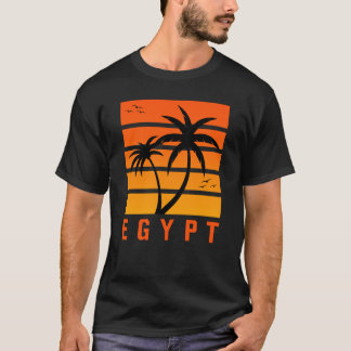 メンズエジプトヴィンテージサンセットTシャツ Tシャツ